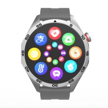 Laxasfit GT4 okosóra okosóra ezüst színű szürke szilion szíjjal -  Pulzus, vérnyomás, véroxigén mérés