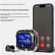 AirMaximo – Fehér vezeték nélküli fülhallgató, kijelzős töltőtokkal