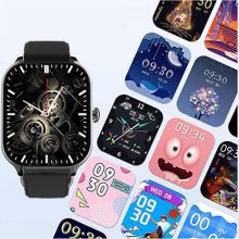 Laxasfit H9 Pro Max fekete okosóra magyar menüvel