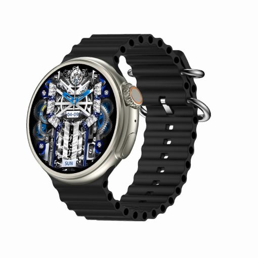 ChronoFlex Okosóra fekete – Iránytűvel Fejlett Egészségfigyelő Funkciókkal - Dupla szíjjal