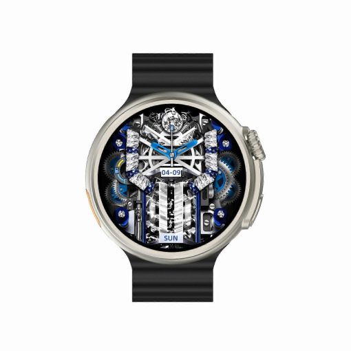 ChronoFlex Okosóra fekete – Iránytűvel Fejlett Egészségfigyelő Funkciókkal - Dupla szíjjal