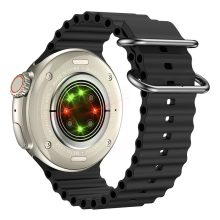 ChronoFlex Okosóra fekete – Iránytűvel Fejlett Egészségfigyelő Funkciókkal - Dupla szíjjal