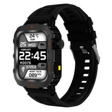 Laxasfit Q11 Okosóra, fekete - magyar menüvel, Pulzusmérés, alvás,időjárás és véroxigénszint-monitorozás