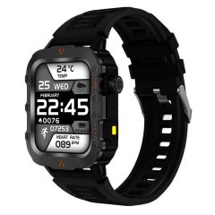   Laxasfit Q11 Okosóra, fekete - magyar menüvel, Pulzusmérés, alvás,időjárás és véroxigénszint-monitorozás