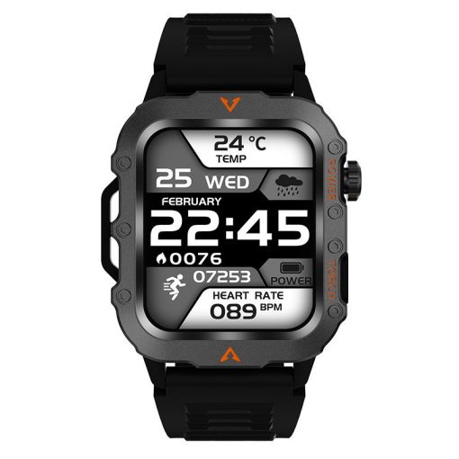 Laxasfit Q11 Okosóra, fekete - magyar menüvel, Pulzusmérés, alvás,időjárás és véroxigénszint-monitorozás