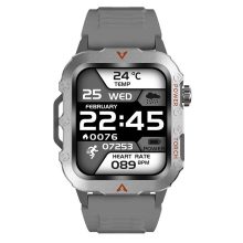 Laxasfit Q11 Okosóra, ezüst - magyar menüvel, Pulzusmérés, alvás,időjárás és véroxigénszint-monitorozás