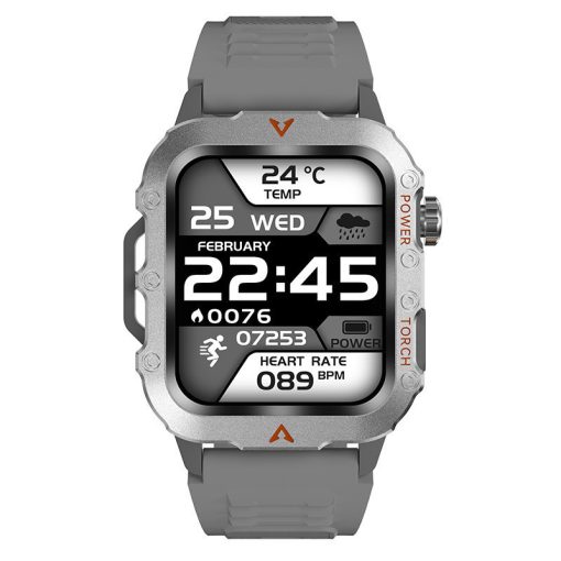 Laxasfit Q11 Okosóra, ezüst - magyar menüvel, Pulzusmérés, alvás,időjárás és véroxigénszint-monitorozás