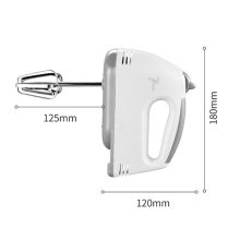 Nirva Kézi Elektromos Habverő,Mixer – 7 Sebességes, 260W, 4 Cserélhető Keverőszárral