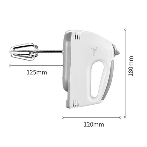 Nirva Kézi Elektromos Habverő,Mixer – 7 Sebességes, 260W, 4 Cserélhető Keverőszárral