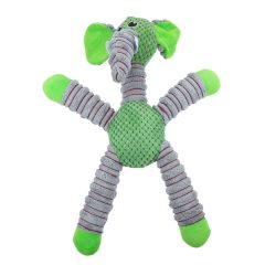 Plüss elefánt csipogó kutyajáték - extra erős - 42 cm 