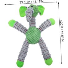 Plüss elefánt csipogó kutyajáték - extra erős - 42 cm 