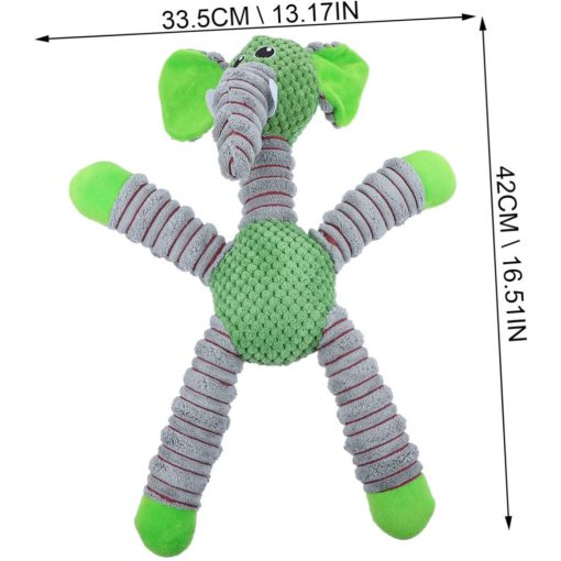 Plüss elefánt csipogó kutyajáték - extra erős - 42 cm 