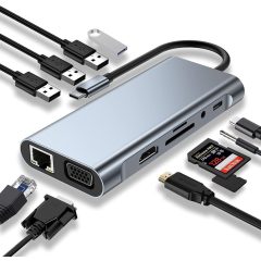 USB Type-C HUB 11 portos átalakító
