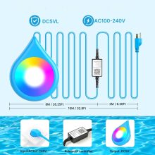 AquaBeat Okos RGB medencelámpa