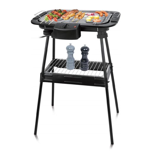Elektromos barbeque grill lábakkal, 2000 W