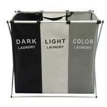 3 Rekeszes összecsukható szennyeskosár