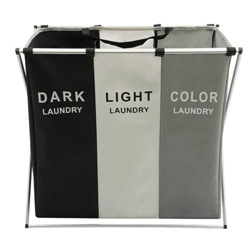 3 Rekeszes összecsukható szennyeskosár