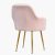 Corvania 2 db szék Világos rózsaszín-arany