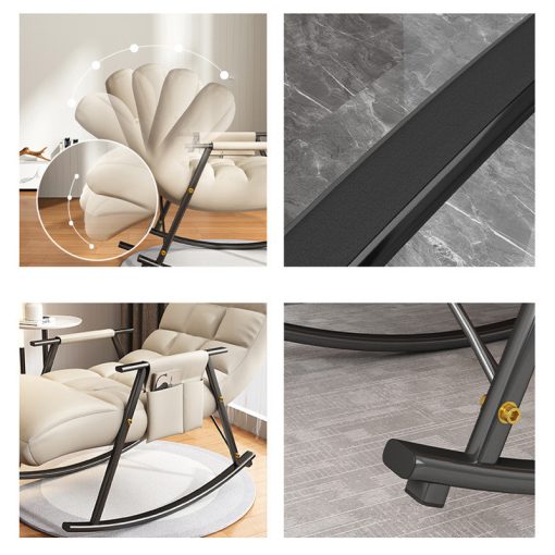 RelaxRocker világos fehér hintaszék