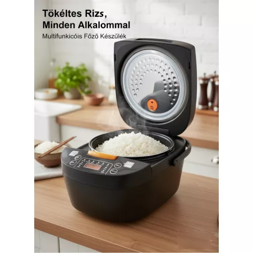 5 Literes Többfunkciós Rizsfőző és Multicooker – 10 főzési programmal, időzítővel, tapadásmentes belső edénnyel