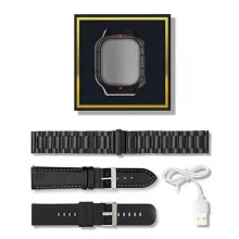 ZTfit ZT09-HM Fekete okosóra, fekete szilikon, fém és bőrszíj