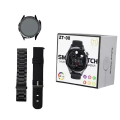 ZTfit ZT-08 Fekete okosóra szilikon és fém szíjjal