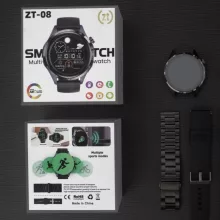 ZTfit ZT-08 Fekete okosóra szilikon és fém szíjjal