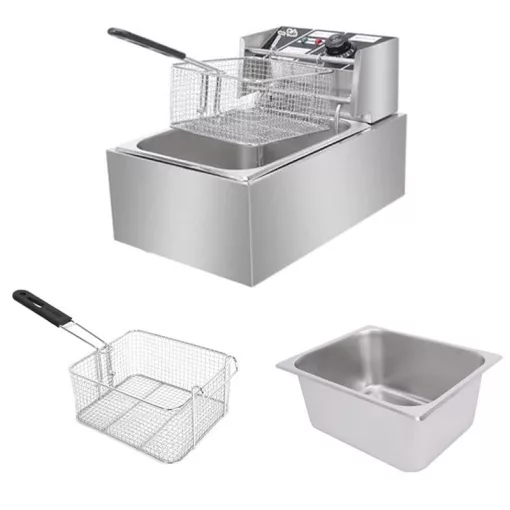 6 literes elektromos fritőz,olajsütő - 2500W