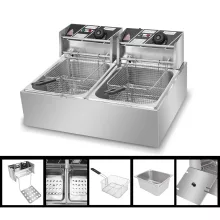 12 literes elektromos fritőz,olajsütő -  2*2500W
