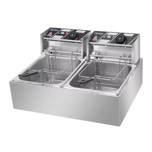 12 literes elektromos fritőz,olajsütő -  2*2500W