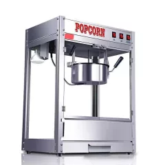   Professzionális elektromos popcorn gép – 1600 W – rozsdamentes acél kivitel