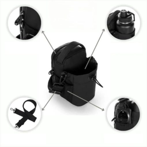 Mágneses kulacstartó táska - Prémium hordozó táska sportkulacshoz és mindennapi használathoz