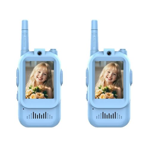 Videós walkie-talkie HD kamerával és hangváltó funkcióval, kék