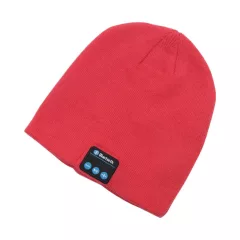   Piros bluetooth sapka -Hallgass zenét könnyen a téli hónapokban is .