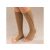 Cipzáras bézs kompressziós zokni L/XL