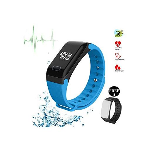 F1 Okos Karkötő, Kék - Fitness funkciók,lopás elleni védelem,android és ios kapcsolat egyaránt.