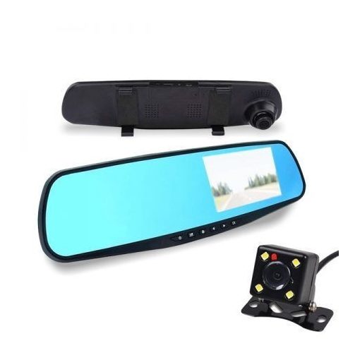 Visszapillantó tükörbe épített érintős tolató és eseményrögzítő kamera