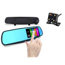 Visszapillantó tükörbe épített érintős tolató és eseményrögzítő kamera