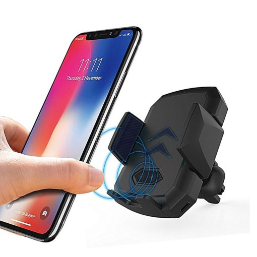 Autós vezeték nélküli mobiltelefontartó és töltő - Automata autós telefontartó Charger!