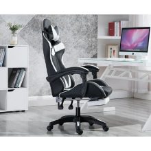 Racing Pro X Gamer szék, fehér-fekete