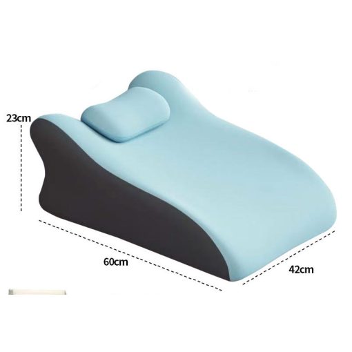 ErgoRelax többfunkciós támaszpárna / hason fekvő párna fejrésszel – 60*42*23cm -  Jégselyem kék