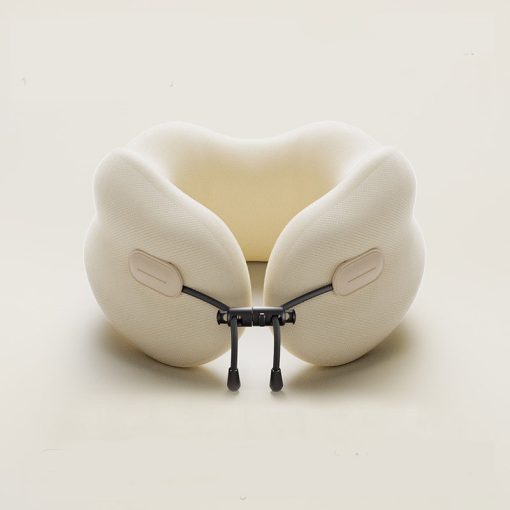 AirDream memóriahabos U-alakú utazópárna – összecsukható nyaktámasz repülőre és irodai pihenéshez - 23*23*12cm