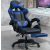 Racing Pro X Gamer szék lábtartóval, kék-fekete