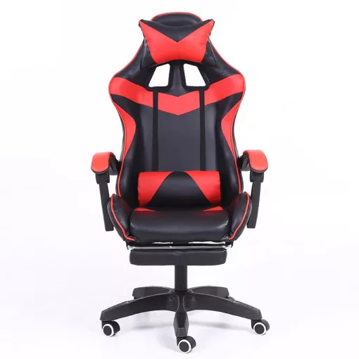 Racing Pro X Gamer szék lábtartóval, piros-fekete