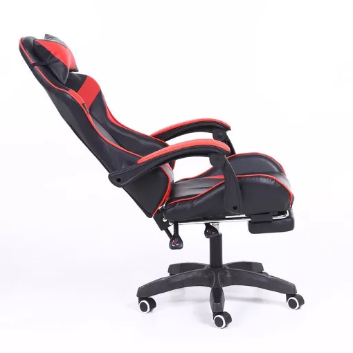 Racing Pro X Gamer szék lábtartóval, piros-fekete