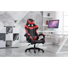 Racing Pro X Gamer szék lábtartóval, piros-fekete