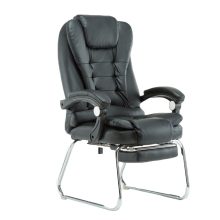 Luxus BigHome Masszázsfotel lábtartóval, Fekete - Mindennapi kényelem!