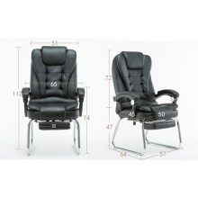 Luxus BigHome Masszázsfotel lábtartóval, Fekete - Mindennapi kényelem!