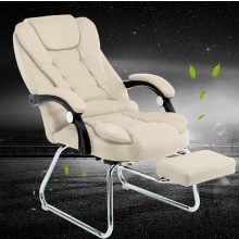 Luxus BigHome Masszázsfotel lábtartóval, Bézs - Mindennapi kényelem!