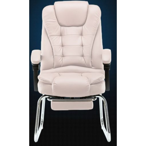 Luxus BigHome Masszázsfotel lábtartóval, Bézs - Mindennapi kényelem!